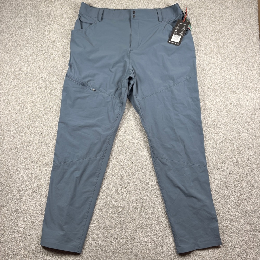 Duluth Trading AKHG Roadless Slim Leg Pants Women 18 Blue Gray Hiking Outdoor